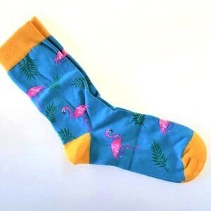 FLAMINGO NOVELTY FUN SOCKS CASUAL SOCKS PARTY FESTIVE